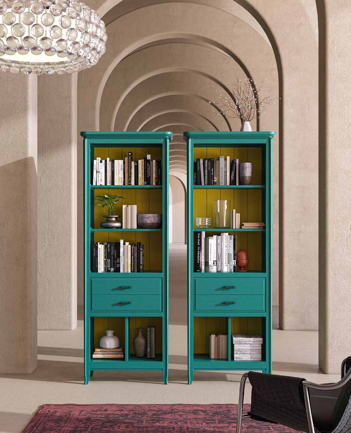 LIBRERÍA CON 2 CAJONES