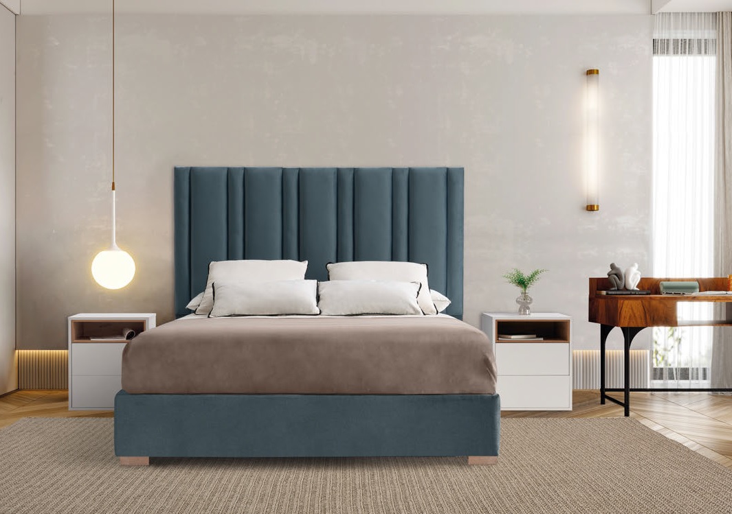 CAMA COMPLETA TAPIZADA