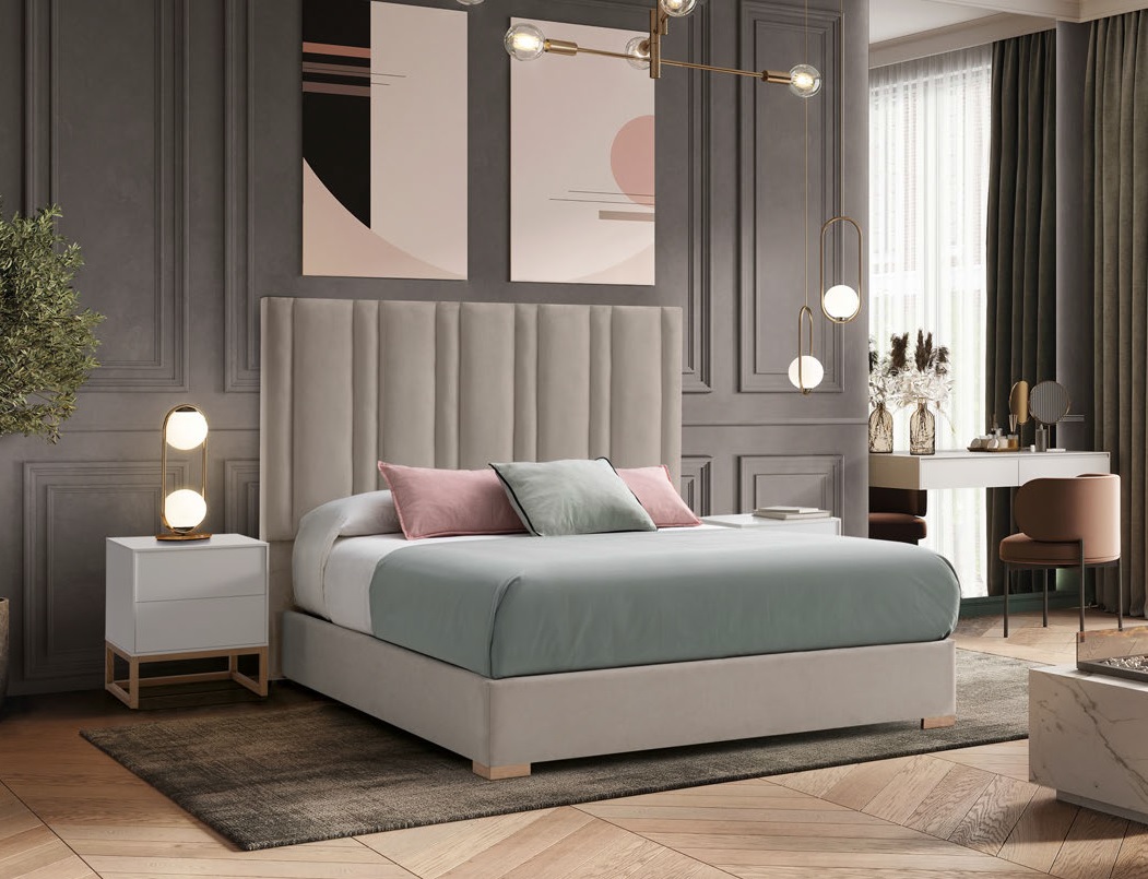 CAMA COMPLETA TAPIZADA