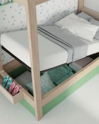 COMPOSICIÓN INFANTIL CAMA DOSEL CON CANAPÉ