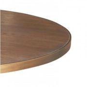 MESA COMEDOR REDONDA ROBLE Y METAL