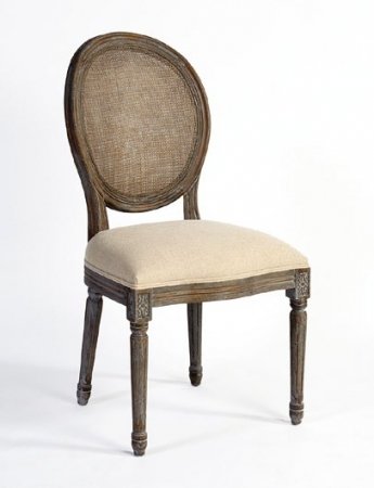 SILLA LUIS XVI TAPIZADA Y REJILLA