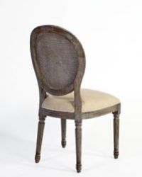 SILLA LUIS XVI TAPIZADA Y REJILLA