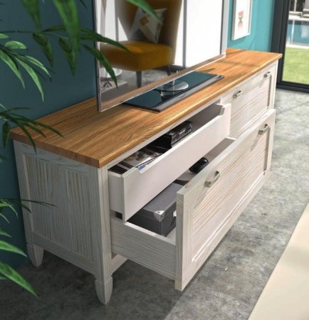 MUEBLE TV 2 PTAS. + 2 CAJ.
