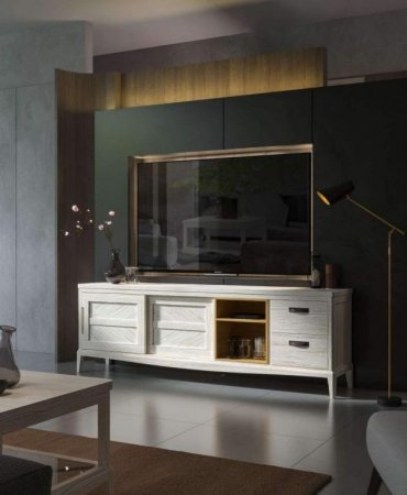 MUEBLE TV 2 PTAS. CORREDERAS + 2 CAJ.