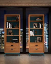 LIBRERÍA CON 2 CAJONES