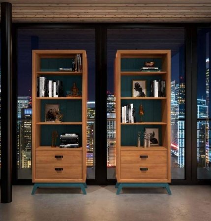 LIBRERÍA CON 2 CAJONES