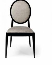 SILLA DE MADERA TAPIZADA