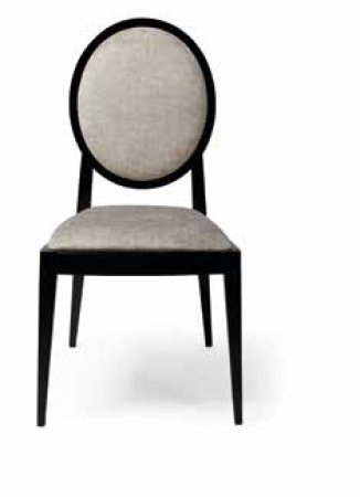 SILLA DE MADERA TAPIZADA