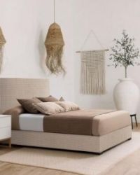 CAMA COMPLETA TAPIZADA