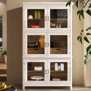 VITRINA 6 PUERTAS CON CAJONERA