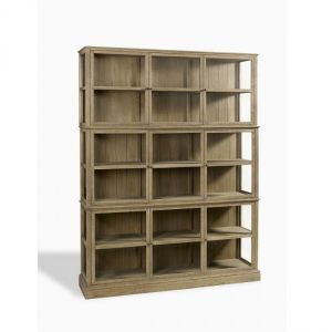 VITRINA CON 9 PUERTAS EN ROBLE