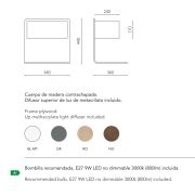 LÁMPARA DE MESA/MESILLA LAMPARELLA
