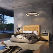 MESITA DE NOCHE CON TRES CAJONES