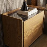 MESITA DE NOCHE CON 2 CAJONES