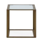 MESA AUXILIAR CUADRADA METAL