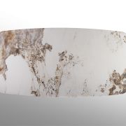 Mesa de comedor rectangular con tapa de porcelánico