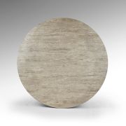 Mesa de comedor redonda con pie central