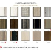 Aparador con 4 puertas 230cm. en madera lacada y metal