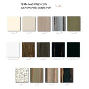 Aparador con 4 puertas y estantes en madera maciza 205cm.