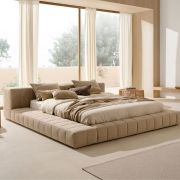 Cama tapizada completa Modelo York para colchón de 160cm.