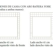 Cama tapizada completa Modelo York para colchón de 160cm.
