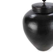 Lámpara de mesa en terracota color negro