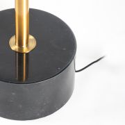 Lámpara de pie con tulipa de cristal