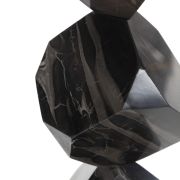 Lámpara de mesa en marmol negro y latón