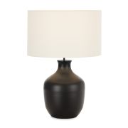 Lámpara de sobremesa en metal negro