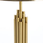 Lampara de metal dorado