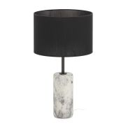 Lámpara de mesa en marmol cilíndrico
