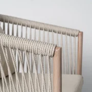 Sillón de acero y rattan PE exterior