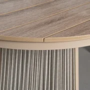 Mesa de comedor ovalada de jardin 180cm.
