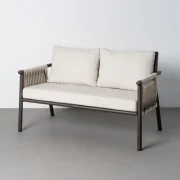 Conjunto de jardín modelo Cala en acero y rattan