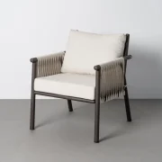Conjunto de jardín modelo Cala en acero y rattan