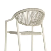 Silla apilable en acero y rattan PE