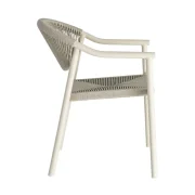 Silla apilable en acero y rattan PE