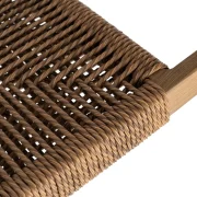 Silla apilable en acero y rattan PE
