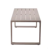 Mesa de centro en aluminio color limo