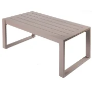 Mesa de centro en aluminio color limo
