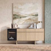 Aparador en laminado de roble con 4 puertas