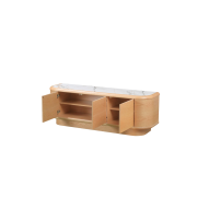 Mueble Tv con 3 puertas en chapa de roble Mod. Lyon