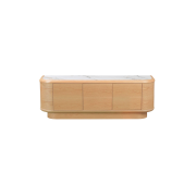 Mueble Tv con 3 puertas en chapa de roble Mod. Lyon