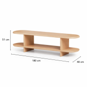 Mueble Tv de 180cm. modelo Nimes. Diferentes colores