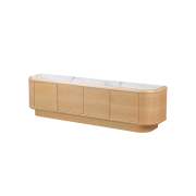 Mueble Tv con 3 puertas en chapa de roble Mod. Lyon