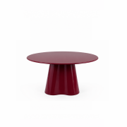 Mesa de centro redonda en cristal 80cm.